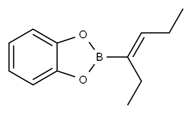 (Z)-3-己烯基-3-硼酸邻苯二酚酯 结构式