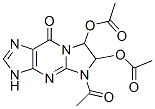 9H-Imidazo[1,2-a]purin-9-one,  5-acetyl-6,7-bis(acetyloxy)-3,5,6,7-tetrahydro- 结构式
