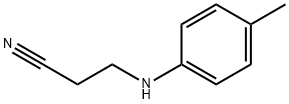 3-(对甲苯胺基)丙腈 结构式
