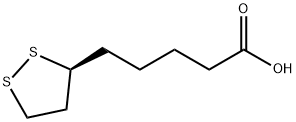 5-[(3S)-二硫环戊-3-基]戊酸 结构式