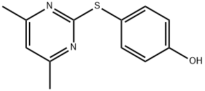 4-[(4,6-二甲基嘧啶-2-基)硫代]苯酚 结构式