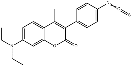 7-diethylamino-3-(4'-isothiocyanatophenyl)-4-methylcoumarin 结构式