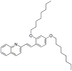 2-[2,4-Bis(octyloxy)styryl]quinoline 结构式