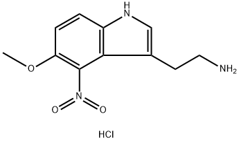 2-(5-methoxy-4-nitro-1H-indol-3-yl)ethanamine 结构式