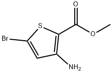 3-氨基-5-溴噻吩-2-羧酸甲酯 结构式