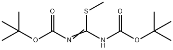 N,N'-二-BOC-S-甲基异硫脲 结构式