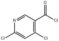 4,6-DICHLORONICOTINOYL CHLORIDE 结构式