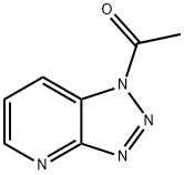 1-乙酰-1H-1,2,3-三唑[4,5-B]吡啶 结构式