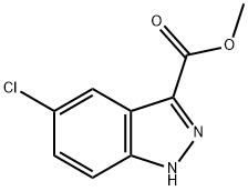 5-氯-1H-吲唑-3-甲酸甲酯 结构式