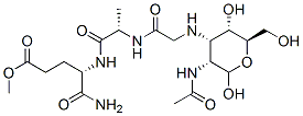 methyl (4S)-4-[[(2S)-2-[[2-[[(3R,4S,5S,6R)-3-acetamido-2,5-dihydroxy-6 -(hydroxymethyl)oxan-4-yl]amino]acetyl]amino]propanoyl]amino]-4-carbam oyl-butanoate 结构式