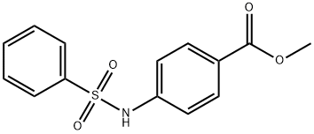 4-苯磺酰氨基苯甲酸甲酯 结构式