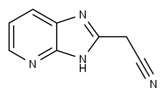 2-(3H-咪唑并[4,5-B]吡啶-2-基)乙腈 结构式