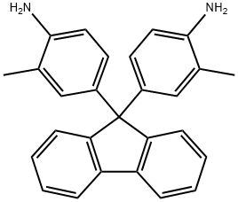 9,9-二(4-氨基-3-甲苯基)芴 结构式