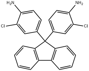 9,9-二(4-氨基-3-氯苯基)芴 结构式