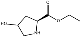 4-羟基吡咯烷-2-甲酸乙酯 结构式