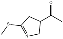 Ethanone, 1-[3,4-dihydro-5-(methylthio)-2H-pyrrol-3-yl]- (9CI) 结构式