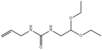N-(2,2-二乙氧基乙基)-N'-烯丙基脲 结构式