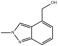 (2-Methyl-2H-indazol-4-yl)methanol 结构式