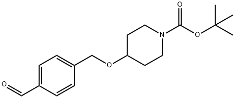 tert-butyl 4-(4-formylbenzyloxy)piperidine-1-carboxylate 结构式