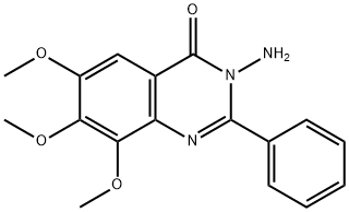 4(3H)-Quinazolinone,  3-amino-6,7,8-trimethoxy-2-phenyl- 结构式