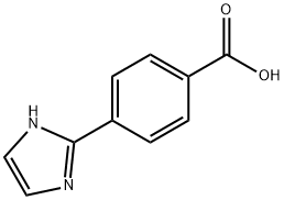 4-(2-咪唑基)苯甲酸 结构式