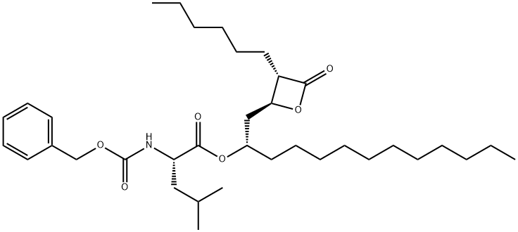 N-DEFORMYL-N-BENZYLOXYCARBONYL ORLISTAT 结构式