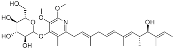 葡糖杀粉蝶菌素 B 结构式