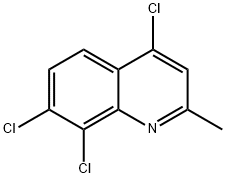 2-甲基-4,7,8-三氯甲基喹啉 结构式