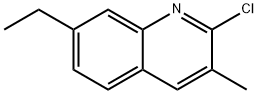 2-CHLORO-7-ETHYL-3-METHYLQUINOLINE 结构式