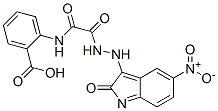 2-[[[(5-nitro-2-oxo-indol-3-yl)amino]carbamoylformyl]amino]benzoic acid 结构式