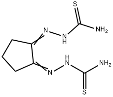 1,2-Cyclopentanedione bis(thiosemicarbazone) 结构式