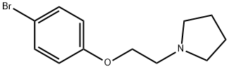 1-(2-(4-溴苯氧基)乙基)吡咯烷 结构式