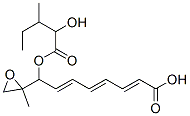 8-(2-Hydroxy-3-methylvaleryloxy)-8-(2-methyloxiranyl)-2,4,6-octatrienoic acid 结构式