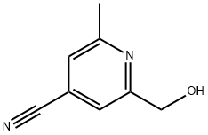 4-Pyridinecarbonitrile, 2-(hydroxymethyl)-6-methyl- (9CI) 结构式