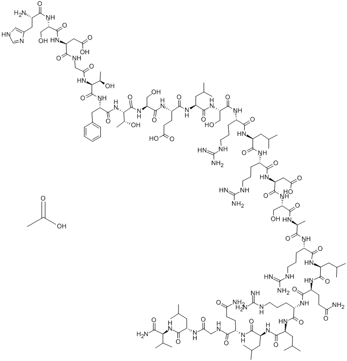 醋酸胰泌素 结构式
