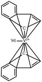 碘化双(茚基)钒(III) 结构式