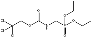 DIETHYL(TROC-AMINOMETHYL)PHOSPHONATE 结构式