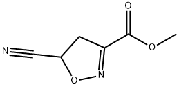 3-Isoxazolecarboxylicacid,5-cyano-4,5-dihydro-,methylester(9CI) 结构式