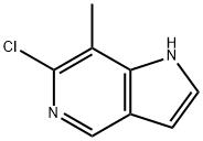 6-CHLORO-7-METHYL-5-AZAINDOLE 结构式
