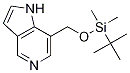 1H-Pyrrolo[3,2-c]pyridine, 7-[[[(1,1-diMethylethyl)diMethylsilyl]oxy]Methyl]- 结构式