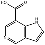 5-氮杂吲哚-7-羧酸 结构式