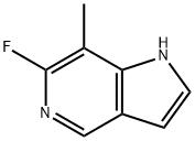 1H-Pyrrolo[3,2-c]pyridine, 6-fluoro-7-Methyl- 结构式