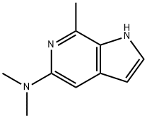 5-DIMETHYLAMINO-7-METHYL-6-AZAINDOLE 结构式