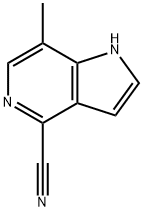 4-氰基-7-甲基-5-氮杂吲哚 结构式