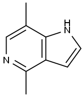 1H-Pyrrolo[3,2-c]pyridine, 4,7-diMethyl- 结构式
