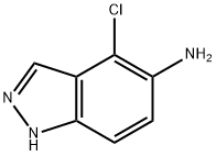 4-氯-5-氨基-吲唑 结构式