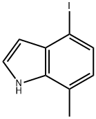 1H-Indole, 4-iodo-7-Methyl- 结构式
