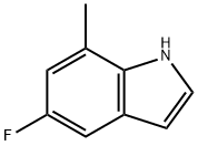 5-氟-7-甲基-吲哚 结构式