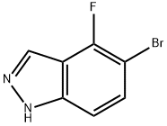 5-溴-4-氟吲唑 结构式