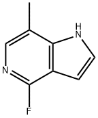 1H-Pyrrolo[3,2-c]pyridine, 4-fluoro-7-Methyl- 结构式